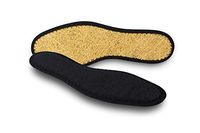 Pedag 2806 Washable Deo-Fresh Insoles with Natural Cotton Terry and Sisal Fibers, Black, Women's 8