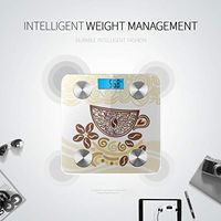 Cup of Hot Drink with Coffee Bathroom Scales Smart Weight Digital Scale Scales for Weight Tracks 8 Key Compositions Analyzer Sync with Fitness Apps 400 Lbs