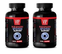 Eye Vitamins with Lutein & Bilberry - Maximum Vision Support - Bilberry with Lutein Supplement - 2 Bottle 120 Capsules