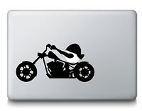 Apple on Chopper Motorcycle MacBook Vinyl Decal Sticker