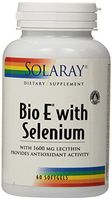 Solaray Bio E with Selenium 400iu Supplement, 60 Count
