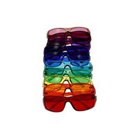 [3 Sizes Available] Kids Style Color Therapy Glasses - Set of 10 Colors, Sunglasses