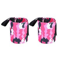 Zerone Compression Wrist Support Braces Weight Lifting, Camouflage Nylon Wrist Wraps Wrist Guard Protector for Basketball, Powerlifting, Gym Training for Men & Women, 1 Pair(Pink)