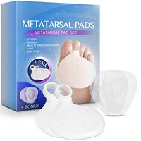 WALKINGLY Set of Metatarsal Pads (1 Pair) - Soft Gel Ball of Foot Cushions for Rapid Pain Relief for Women & Men - Mortons Neuroma Callus Metatarsal Foot Bunion Forefoot Cushioning Relief (Blue)