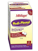 Medique MP205-13 Nasal Decongestion Tablet, Standard, White (Pack of 250)