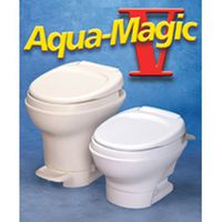 Thetford 31668 Aqua-Magic V Toilet, High / Hand Flush / Parchment by Thetford