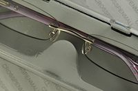 Cross Elite Georgina 1.75 Diopter Purple Tortoise and Silver Rimless Reading Glasses (1.75 Strength)