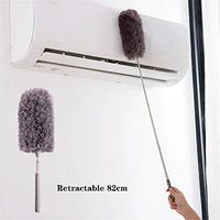LCYCN Adjustable Soft Microfiber Feather Duster Dusting Brush Household Dust Cleaner-2 Pcs
