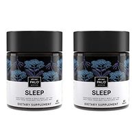 Sleep | Natural Sleep Aid (60 ea)-Non-Habit Sleep Supplement. All Natural Formula with Valerian Root, Passion Flower, Hops, California Poppy, Minerals and Antioxidants |by PALO Nutrition (Pack of 2)