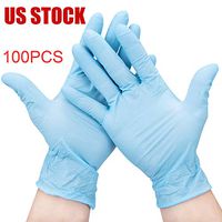 FUNNYLADY 50 Pairs Comfortable Disposable Nitrile Gloves Exam Gloves Protective Gloves