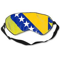 Sleep Mask for A Full Night's Sleep Bosnian Map Flag Soft Eye Mask with Adjustable Strap Ultimate Sleeping Aid/Blindfold, Blocks Light