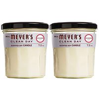 Mrs. Meyer's Clean Day Scented Soy Candle, Large Glass, Lavender, 7.2 oz, 2 ct