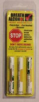 BREATH ALCOHOL .08% Pocket Breathalyzer (3 pack)