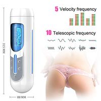 2019 Automatic Male 7 Frequency Telescopic 7 Frequency Rotation 400 Times/Minute Rotation and 280 Times/Minute Telescopic Pronunciation Electric Male Toy Tshirt