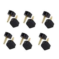 6 Pairs Women Lady Black 9MM 0.35Inch Size Fine Core U Shaped High Heel Shoes Tips Manufacture Repair Replacement Dowels High Heel Cap Protectors Non-Slip Durable Reduce Footsteps Noise