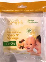Spongefuls Gentle Soap-Filled Baby Bath Soap n' Sponge to Go, Shea & Coca Butter