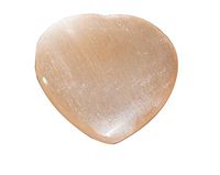 Crocon Orange Selenite Heart Shape Palm Stone for Chakra Stone Balancing Reiki Healing Energy Generator EMF Protection Cleansing Pocket Spiritual Home Office Decor Size: 2 Inch