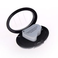 NEWSKY Jewelry Loupe 60X 12MM 30X 22MM Magnifier Magnifying Glass Illuminated LED Light