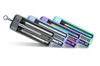 Final Straw | Collapsible, Stainless Steel, Portable, Metal and Reusable Drinking Straw With Portable Keychain Case. (Family 4 Pack)