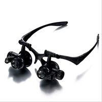 Magnifying Glass, Glasses Type and LED Light Watch Repair Elderly Student Reading Magnifying Glass Surgery Magnifying Glass LIXFDJ Vision Assisted Magnification