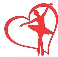 Home Grown Claremore I Love Ballet - Vinyl Decal Sticker 5.5" Height X 5.5" Width | RED HGC0989