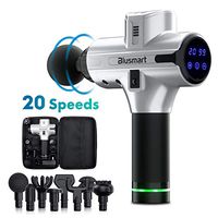 Massage Gun Blusmart Handheld Percussion Muscle Massager for Athleter with 8 Massage Heads and 20-Speed Vibration, Deep Tissue Massager Rechargeable Body Massager for Pain Relief & Recovery