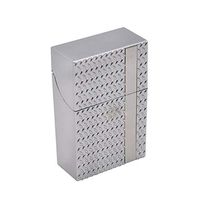 Gessppo 1PC 85MM Cigarette Box Hard Plastic Cigarette Case Cigarette Holder Pocket Tobacco Storage Case Can Contain 20 Cigarettes (Gray)