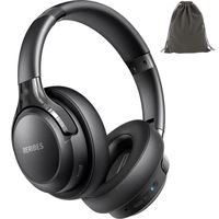 BERIBES Bluetooth Headphones Over Ear, 65H Playtime and 3 EQ Music Modes Wireless Headphones with Microphone, HiFi Stereo Foldable Lightweight Headset, Deep Bass for Home Office Cellphone PC TV