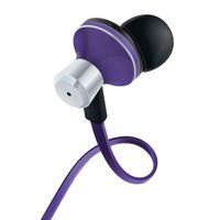 GOgroove AudiOHM DX Noise Isolating In-Ear Earbuds Earphones (Purple) with Anti-Tangle Cord and Interchangeable Silicone Ear Gels for Smartphones , Tablets , mp3 Players , Laptops , Portable DVD Players & More