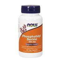 NOW Supplements, Phosphatidyl Serine 100 mg with Phospholipid compound derived from Soy Lecithin, 60 Veg Capsules