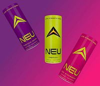 NEU Extra Strength Nootropic Energy Shots, Energy Drink: Brain Booster Focus Supplement, Coffee Alternative Nutritional Drink + Keto Energy Pre Workout with Zero Sugar, 3 Shot Variety (1 ea Flavor)