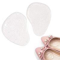 Metatarsal Foot Pads for Women, 2Pairs Forefoot Gel Pads, Ball of Foot Cushion Inserts, Effectively Metatarsal Support and Pain Relief, Anti-Slip