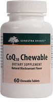 Genestra Brands - CoQ10 Chewable - Coenzyme Q10 Supplement - 60 Chewable Tablets - Natural Blackcurrant Flavor