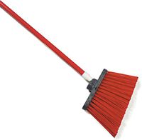 Carlisle 4108305 Sparta Spectrum Duo-Sweep Angle Brooms, Set of 12 (56-Inch, Polyethylene Bristle, Red)