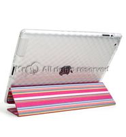 Kroo Tri-PAD Flex Case for Apple iPad 2, Magenta Stripes