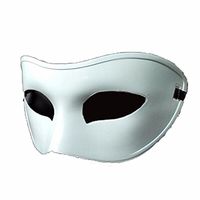 Mardi Gras Party Masquerade Mask,Black and White Half face mask Male and Female Retro Ball mask White Prom Masks