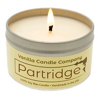 Partridge 6oz Candle, Vanilla Soy Wax, Strong Scented, Premium Fragrance (Partridge)