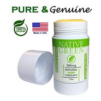 Native Green (No Scent 500mg) Hemp Oil Pain Relief Stick Balm for-Tendinitis, Arthritis, Muscle, Back Neck, Knee, Elbow Sunburn Pain. Arnica Flower Extract, Eucalyptus Oil, Shea Butter. Made in USA