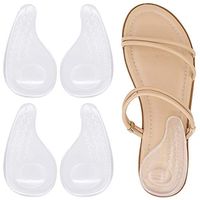 Dr. Foot's Supination Insoles & Overpronation Insoles, Medial & Lateral Heel Cups for Foot Alignment, Knee Pain, Bow Legs, Osteoarthritis (Small - Kids' 1-5.5|Women's 4-7.5, Clear)