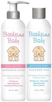 Bathtime Baby Natural Baby Butter Moisturizing Lotion & Bathing Baby Hair & Body Wash Set, 8.5 oz. Each || Safe & Gentle, Natural, Toxin-Free, Sulfate-Free, Paraben-Free, Hypoallergenic