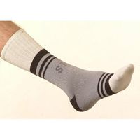 SafeTGard Multi-Compression Support Elastic Ankle (Black/Grey, Medium)