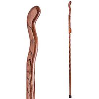 Brazos Trekking Pole Hiking Stick for Men and Women Handcrafted of Lightweight Wood and made in the USA, Red Oak,  58 Inches