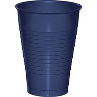 Club Pack of 240 Navy Blue Disposable Plastic Drinking Party Tumbler Cups 12 oz.