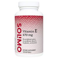 Amazon Brand - Solimo Vitamin E 670 mg (1000 IU), 120 Softgels, Four Month Supply