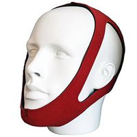 Anti Stop Snore Snoring Chin Strap Belt Stop Snoring Sleep Chin Support Strap Instant Snore Stopper - #1 Ranked Device! One Size Fits All! (red)