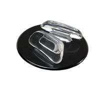 GMS Optical« Soft Silicone - Trapezoid Shaped Clear Silicone Slide-in Nose Pads - 12.4mm (10 Pair)