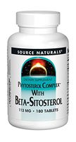 Source Naturals Phytosterol Complex with Beta Sitosterol 113mg Plant Sourced Healthy Cardiovascular & Cholesterol Support Supplement - 180 Tablets