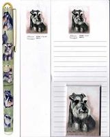 Uncropped Schnauzer Stationery Gift Set