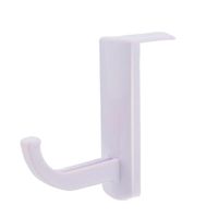 LINGERY Universal Headphone Headset Hanger Wall Hook Holder PC Monitor Earphone Stand Rack for Home and Office (White)
