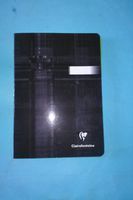 Exaclair Clairefontaine 63686C Douceur de l'ecriture Velvety White Ruled Margin Notebook 5 3/4" x 8 1/4" (14.8 x 21 cm) Staplebound (Black)